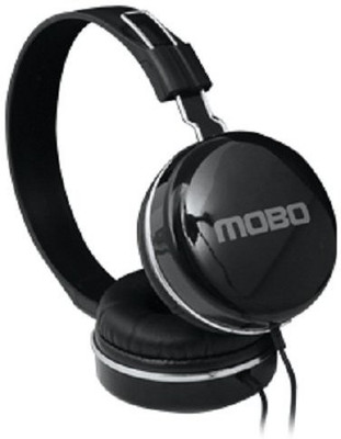 Mobo Heph03B Stereo Head Phones Headphone(Black)