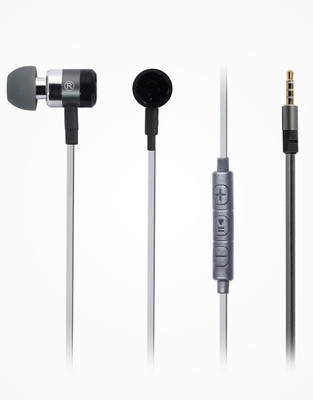 Accede HF-002 Wired Headset with Mic(Black, In the Ear)