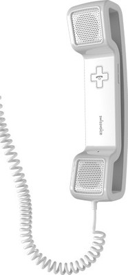 Swiss Voice CH-05 Wired Headset with Mic(White & White, On the Ear)