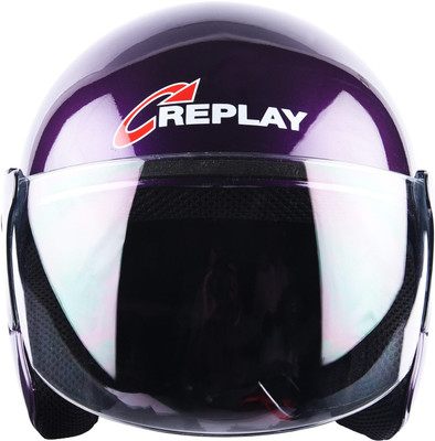REPLAY ESSEX HIT PLAIN Motorbike Helmet(Purple
