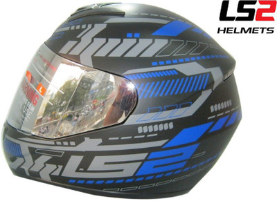 LS2 FF350 Tron Motorbike Helmet(Black, Blue)