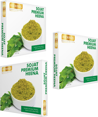 Richfeel Sojat Premium Heena Pack Of 3(600 g)