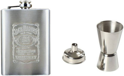 TRISHA Jack Daniels Stainless Steel Hip Flask With Peg Measurer And Funnel Hip Flask(236 ml)
TRISHA Jack Daniels Stainless Steel Hip Flask With Peg Measurer And Funnel Hip Flask(236 ml)