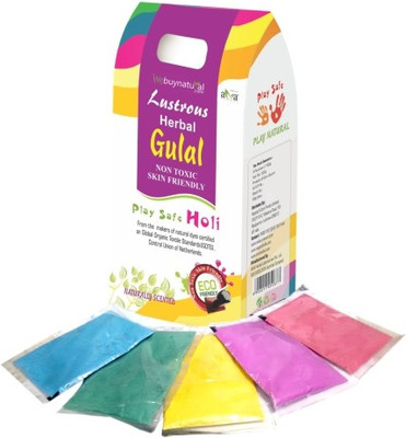 Lustrous Holi Color Powder Pack of 1(Yellow, Pink, Orange, Purple, Green, 500 g)
Lustrous Holi Color Powder Pack of 1(Yellow, Pink, Orange, Purple, Green, 500 g)