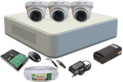Hik Vision HDTVI Full Combo, DS-2CE56COT-IR Dome Camera 3Pcs + Active Cable + 1TB HDD + F1 Mini DVR 4 Channel Home Security Camera(1 TB)
Hik Vision HDTVI Full Combo, DS-2CE56COT-IR Dome Camera 3Pcs + Active Cable + 1TB HDD + F1 Mini DVR 4 Channel Home Security Camera(1 TB)
