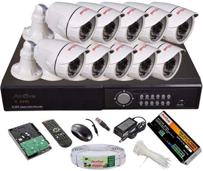 Active AHD Full Combo, AHD 1MP Bullet Camera 10Pcs + Active Cable + 2TB HDD + AHD DVR 16 Channel Home Security Camera(2 TB)
Active AHD Full Combo, AHD 1MP Bullet Camera 10Pcs + Active Cable + 2TB HDD + AHD DVR 16 Channel Home Security Camera(2 TB)