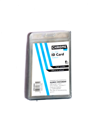 Chrome Plastic ID Badge Holder(Pack of 48)