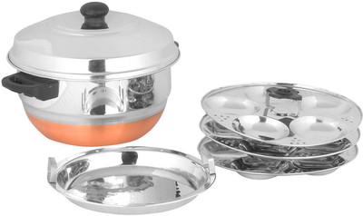 Premium Stainless Steel Vegan 15 Idly Pot cum Streamer - Copper Bottom Induction & Standard Idli Maker(3 Plates , 15 Idlis )
Premium Stainless Steel Vegan 15 Idly Pot cum Streamer - Copper Bottom Induction & Standard Idli Maker(3 Plates , 15 Idlis )