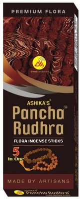 Ashika's Pancha Rudhra 80 Grams Natural Agarbattis(45 Units)