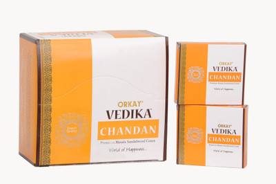 Vedika Vedika 15 GM Chandan Masala Cones Pack of 12 Pkt of 10 Cones each (Sandalwood Natural Dhoop Batti) Agarbattis(10)
Vedika Vedika 15 GM Chandan Masala Cones Pack of 12 Pkt of 10 Cones each (Sandalwood Natural Dhoop Batti) Agarbattis(10)
