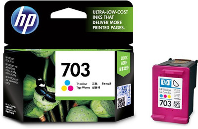 HP 703 Tri Color Ink Cartridge(Black, Magenta, Cyan, Yellow) 
HP 703 Tri Color Ink Cartridge(Black, Magenta, Cyan, Yellow)