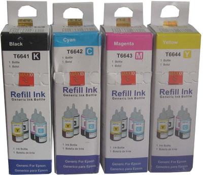 Max Epson T6641-T6644 High Quality 4*100ML Multi Color Ink(Black, Magenta, Cyan, Yellow)
Max Epson T6641-T6644 High Quality 4*100ML Multi Color Ink(Black, Magenta, Cyan, Yellow)