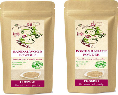 Pramsh Premium Quality Pomegranate Peel & Red Sandalwood Powder Combo 100gm Each(200 g)
Pramsh Premium Quality Pomegranate Peel & Red Sandalwood Powder Combo 100gm Each(200 g)