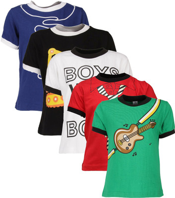 Gkidz Boys Graphic Print T Shirt(Multicolor, Pack of 5, Yellow boss-orange dragon-royal dino
Gkidz Boys Graphic Print T Shirt(Multicolor, Pack of 5, Yellow boss-orange dragon-royal dino