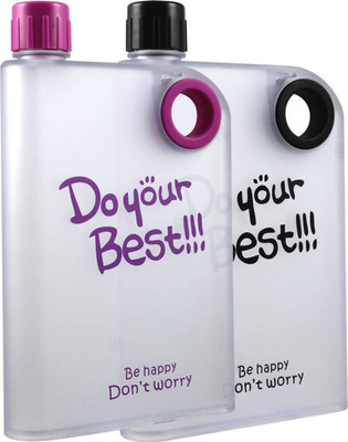 Stealodeal |Combo of 2| Black and Pink Notebook Style 380 ml Water Bottles(Set of 2, Multicolor)
Stealodeal |Combo of 2| Black and Pink Notebook Style 380 ml Water Bottles(Set of 2, Multicolor)
