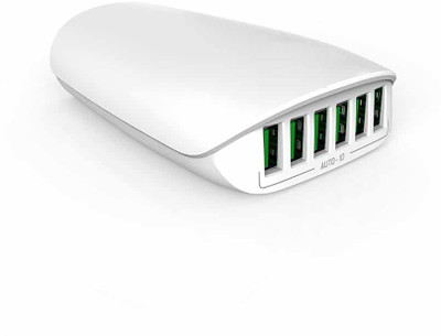 VibeX ™ USB LDNIO 27W 6-Port Adapter Multi-Port USB Power Port 6 for iPhone 6 / 6 Plus, iPad Air 2 / mini 3, Samsung Galaxy Tablet Charger(White)
VibeX ™ USB LDNIO 27W 6-Port Adapter Multi-Port USB Power Port 6 for iPhone 6 / 6 Plus, iPad Air 2 / mini 3, Samsung Galaxy Tablet Charger(White)