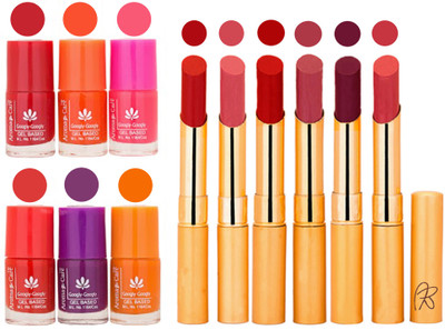 Aroma Care Nail Polish Set and Rythm Lipstick Sets ( Modern Shades) 1803201754(Set of 12)
Aroma Care Nail Polish Set and Rythm Lipstick Sets ( Modern Shades) 1803201754(Set of 12)