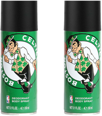NBA Boston Celtics Set of 2 Value Pack Deodorant Spray - For Men(300 ml, Pack of 2)
NBA Boston Celtics Set of 2 Value Pack Deodorant Spray - For Men(300 ml, Pack of 2)
