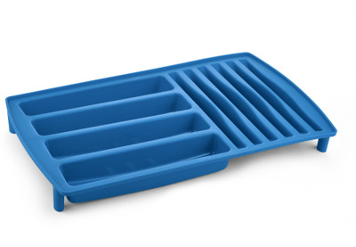 Bonita Aileen Dish Rack Plastic Kitchen Rack(Blue)