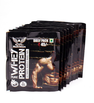 Cozy Cure Nutrition 10 Daily Packs Pure Whey Protein(350 g, Vanilla)