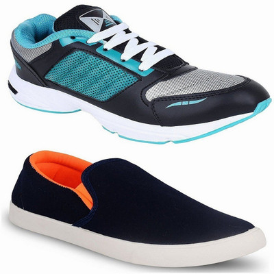Chevit Pack of 2 Outdoor Blue Sneakers Shoes and Running Shoes Casuals For Men(Multicolor, Orange
Chevit Pack of 2 Outdoor Blue Sneakers Shoes and Running Shoes Casuals For Men(Multicolor, Orange