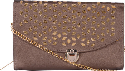 Nxt Gen Girls Evening/Party Brown Leatherette Sling Bag