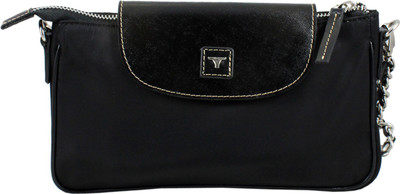 Bulchee Women Casual Black Nylon Sling Bag