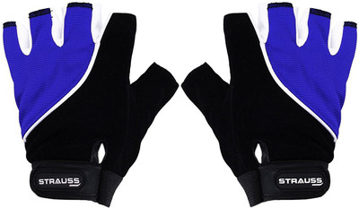 Strauss Sporty Gym & Fitness Gloves (, Blue, Black;blue