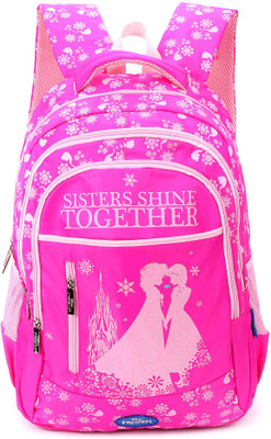 Disney Frozen Sisters Shine Pink School Bag 19 Inch Backpack(Pink, 19 inch)