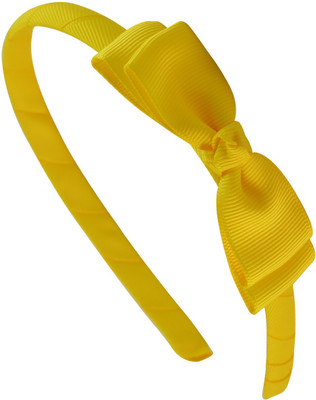 Sarah Sarah Yellow Bow Headband for Girls Hair Band(Yellow)