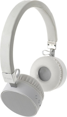A Star KIBA METALIC KD-808 White Color Bluetooth Headset with Mic(White, Over the Ear)