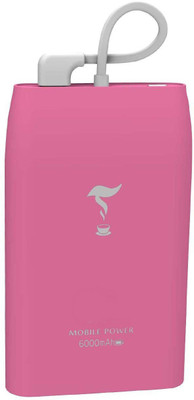 Shrih 6000 mAh Power Bank (SH-03664, Pink Built-in Micro Pin Cable)(Pink, Lithium-ion)
Shrih 6000 mAh Power Bank (SH-03664, Pink Built-in Micro Pin Cable)(Pink, Lithium-ion)