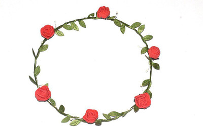 KAAS Crown & Tiara(Red, Pack of 1)