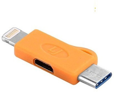 BB4 3 IN 1 Micro USB to Lightning 8 Pin and Type C Convertor CHARGING Cable USB Adapter(Orange)
BB4 3 IN 1 Micro USB to Lightning 8 Pin and Type C Convertor CHARGING Cable USB Adapter(Orange)