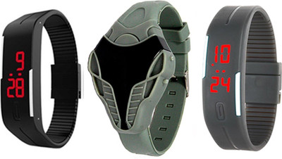 Stealodeal |Combo of 3|Grey Cobra Shape and Led With Black Kids Watch - For Boys & Girls
Stealodeal |Combo of 3|Grey Cobra Shape and Led With Black Kids Watch - For Boys & Girls