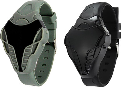 Stealodeal | Combo of 2 |Grey with Black Cobra Shape Avenger Watch - For Boys & Girls
Stealodeal | Combo of 2 |Grey with Black Cobra Shape Avenger Watch - For Boys & Girls