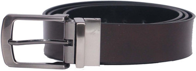 Kiko Men Formal Brown Genuine Leather Reversible Belt