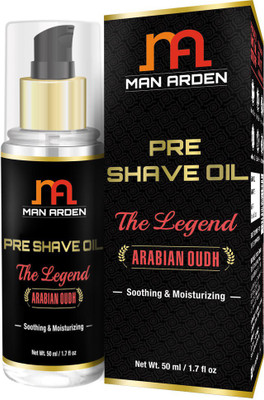 Man Arden The Legend (Arabian Oudh) - Soothing & Moisturizing - Pre Shave Oil(50 ml)
Man Arden The Legend (Arabian Oudh) - Soothing & Moisturizing - Pre Shave Oil(50 ml)