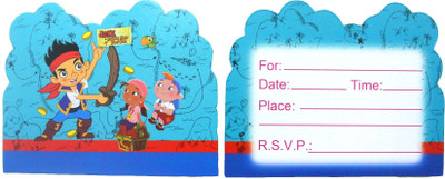 Funcart Jake and the Never Land Pirates invitation cards ( 8 pcs/pack)(Multicolor)
Funcart Jake and the Never Land Pirates invitation cards ( 8 pcs/pack)(Multicolor)