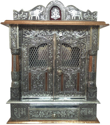 Pavitra Ghar 15" x 7" x 20.5" Door Aluminium - Copper Oxidize Carving Temple Wooden, Aluminium, Copper Home Temple(Height: 40 cm)
Pavitra Ghar 15" x 7" x 20.5" Door Aluminium - Copper Oxidize Carving Temple Wooden, Aluminium, Copper Home Temple(Height: 40 cm)