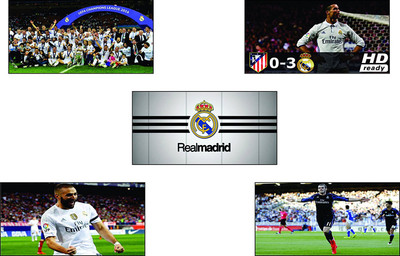 Set of Posters , Original Quotes Decorative Real Madrid C.F Posters (Pack of 5) Paper Print(26 inch X 14 inch, Rolled)
Set of Posters , Original Quotes Decorative Real Madrid C.F Posters (Pack of 5) Paper Print(26 inch X 14 inch, Rolled)