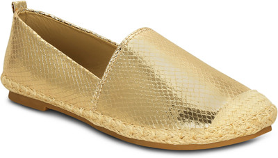 Get Glamr Blossom Espadrilles Espadrilles For Women(Gold