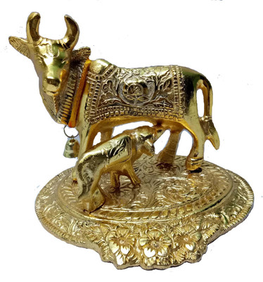 Rci Handicrafts Kamdhenu Cow and calf Gold Plated Decorative Showpiece - 10 cm(Aluminium, Gold)
Rci Handicrafts Kamdhenu Cow and calf Gold Plated Decorative Showpiece - 10 cm(Aluminium, Gold)
