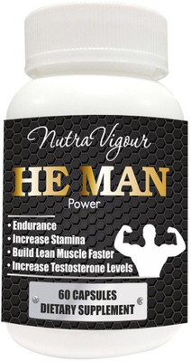 Perennial Lifesciences He Man Power Testosterone Booster and bodybuilding supplement - 60 VEG Capsules(60 No)
Perennial Lifesciences He Man Power Testosterone Booster and bodybuilding supplement - 60 VEG Capsules(60 No)