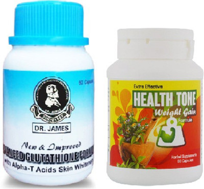 Health Tone Extra Effect Weight gain Capsules & Dr James Skin Whitening capsules(500 g)
Health Tone Extra Effect Weight gain Capsules & Dr James Skin Whitening capsules(500 g)