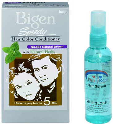 Bigen MEN's SPEEDY HAIR COLOUR 884 NATURAL BROWN WITH PINK ROOT HAIR SERUM Hair Color(NATURAL BROWN)
Bigen MEN's SPEEDY HAIR COLOUR 884 NATURAL BROWN WITH PINK ROOT HAIR SERUM Hair Color(NATURAL BROWN)