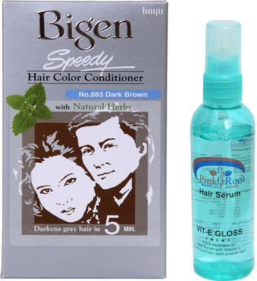 Bigen MEN's SPEEDY HAIR COLOUR 883 DARK BROWN WITH PINK ROOT HAIR SERUM Hair Color(DARK BROWN)
Bigen MEN's SPEEDY HAIR COLOUR 883 DARK BROWN WITH PINK ROOT HAIR SERUM Hair Color(DARK BROWN)