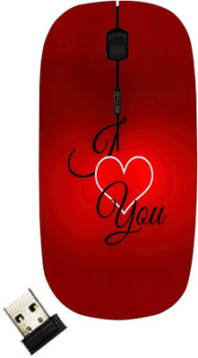 Blutec 8023-13319 Wireless Optical Mouse(USB, Red)