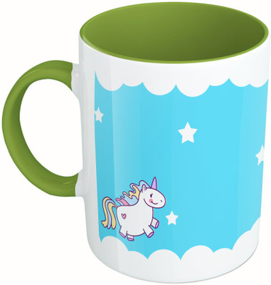 MiiCreations Printed Two Tone Green And White Unicorn Ceramic Mug(325 ml), Green;white
MiiCreations Printed Two Tone Green And White Unicorn Ceramic Mug(325 ml), Green;white