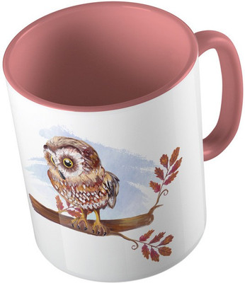 MiiCreations Printed Two Tone Pink And White Owl Pattern Ceramic Mug(325 ml), Pink;white
MiiCreations Printed Two Tone Pink And White Owl Pattern Ceramic Mug(325 ml), Pink;white